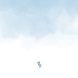 Danksagung Geburt Elefant blau Foto innen Rückseite