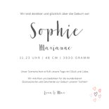 Danksagung Geburt Foto Regenbogen rosa 3