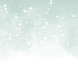 Danksagung Geburt grün eigenes Foto & Schnee Rückseite