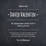 Danksagung Geburt Junge Kreide Scherenschnitt 3