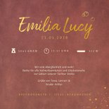 Danksagung Geburt Mädchen Silhouette mit Seifenblasen 3