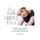 Danksagung Konfirmation Fotos dunkelblaue Pinselstriche 2