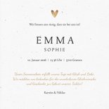 Danksagung zur Geburt Foto, Herzen und Eukalyptus 3