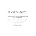 Danksagungskarte Trauer Foto mit Name 3