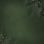 Dunkelgrün Hochzeitseinladung Botanisch Goldkleckse Rückseite