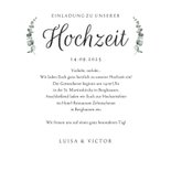 Einaldung Hochzeit Timeline Marmor & Botanik  3