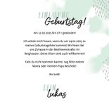 Einladung 1. Kindergeburtstag mit Foto, Zebra und Krone 3