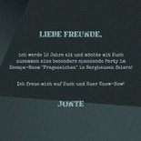 Einladung 12. Geburtstag Fragezeichen Blau Escape Room Party 3