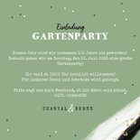 Einladung Doppelgeburtstag Gartenparty mit Foto 3