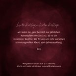 Einladung Firma Adventsfeier Adventskerzen rosa 3