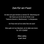 Einladung Geburtstag Lettering 'Zeit für ein Fest' 3