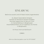 Einladung Jugendweihe Eukalyptus grafisch 3