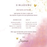 Einladung Kindergeburtstag mit Herzen und Fotos 3