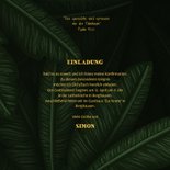 Einladung Konfirmation Dschungel-Look mit Fotos 3