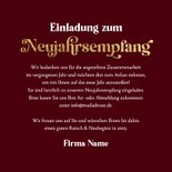 Einladung Neujahrsempfang Sektgläser & Sterne 3