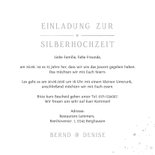 Einladung Silberhochzeit Jahreszahlen Silber 3