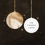 Einladung Weihnachtsessen geschäftlich Logo Weihnachtskugel 2