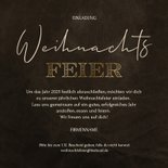 Einladung Weihnachtsfeier Marmor Weihnachtskugel Logo 3