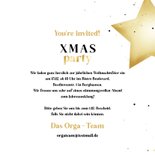 Einladung Weihnachtsfeier 'XMAS-Party' Sterne 3