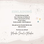 Einladung zum 1. Geburtstag mit niedlichem Regenbogen 3