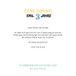 Einladung zum 3. Kindergeburtstag Steckbrief Junge 3