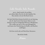 Einladung zum Geburtstag weißer Blumenkranz 3