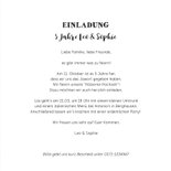 Einladung zum Hochzeitsjubiläum Lichter blau Foto & Schilder 3