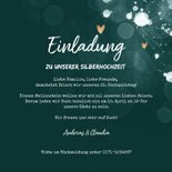 Einladung zum Hochzeitstag Fotos auf blaugrün 3