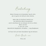 Einladung zur Firmung Foto & Aquarellzweige 3