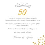 Einladung zur goldenen Hochzeit Foto klassisch 3