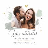 Einladung zur Hochzeit Aquarell & Typografie 2