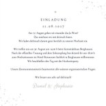 Einladung zur Hochzeit Silberschrift 3