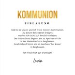 Einladung zur Kommunion Foto & Fußball auf Kreidetafel 3