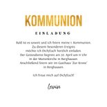 Einladung zur Kommunion Foto & Fußball auf Kreidetafel 3