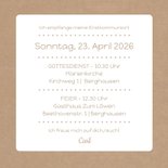 Einladung zur Kommunion Scherenschnitt Junge Kraftpapier 3