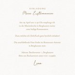 Einladung zur Kommunionsfeier Eukalyptuskranz & Goldlook 3