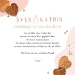 Einladung zur Rosenhochzeit Herzchen und Kupferdruck 3