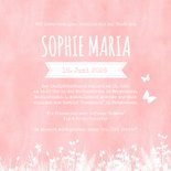 Einladung zur Taufe Mädchen auf Schaukel Aquarell 3