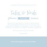 Einladung zur Taufe Zwilling Jungen Silhouette 3