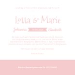 Einladung zur Taufe Zwilling Mädchen Silhouette 3