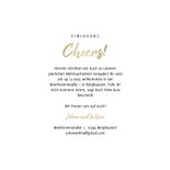 Einladung zur Weihnachtsfeier Cheers mit Weingläsern 3