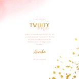 Einladungskarte 21. Geburtstag mit Goldeffekten 3