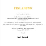 Einladungskarte 25. Geburtstag Foto und Bierglas 3