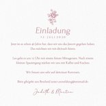 Einladungskarte 40. Hochzeitsjubiläum klassische Rosen  3