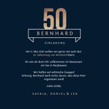 Einladungskarte 50. Geburtstag 'Cheers & Beers' 3