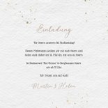 Einladungskarte 50. Hochzeitstag mit Blüten & Foto 3