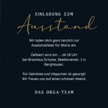 Einladungskarte Ausstand Marmor dunkel  3