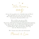 Einladungskarte Blumenbukett & Foto 3