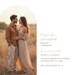 Einladungskarte Bohemien Trockenzweige Hochzeit 2