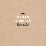 Einladungskarte Foto Kraftpapier Grillfest 30. Geburtstag 2